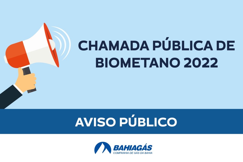 Chamada Pública para Aquisição de Biometano - 2022